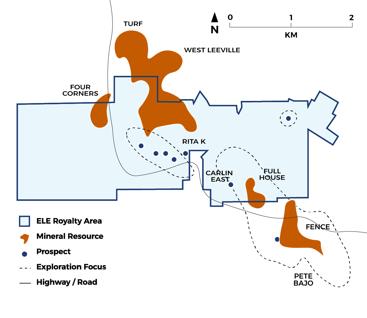 Map of the Leeville Project