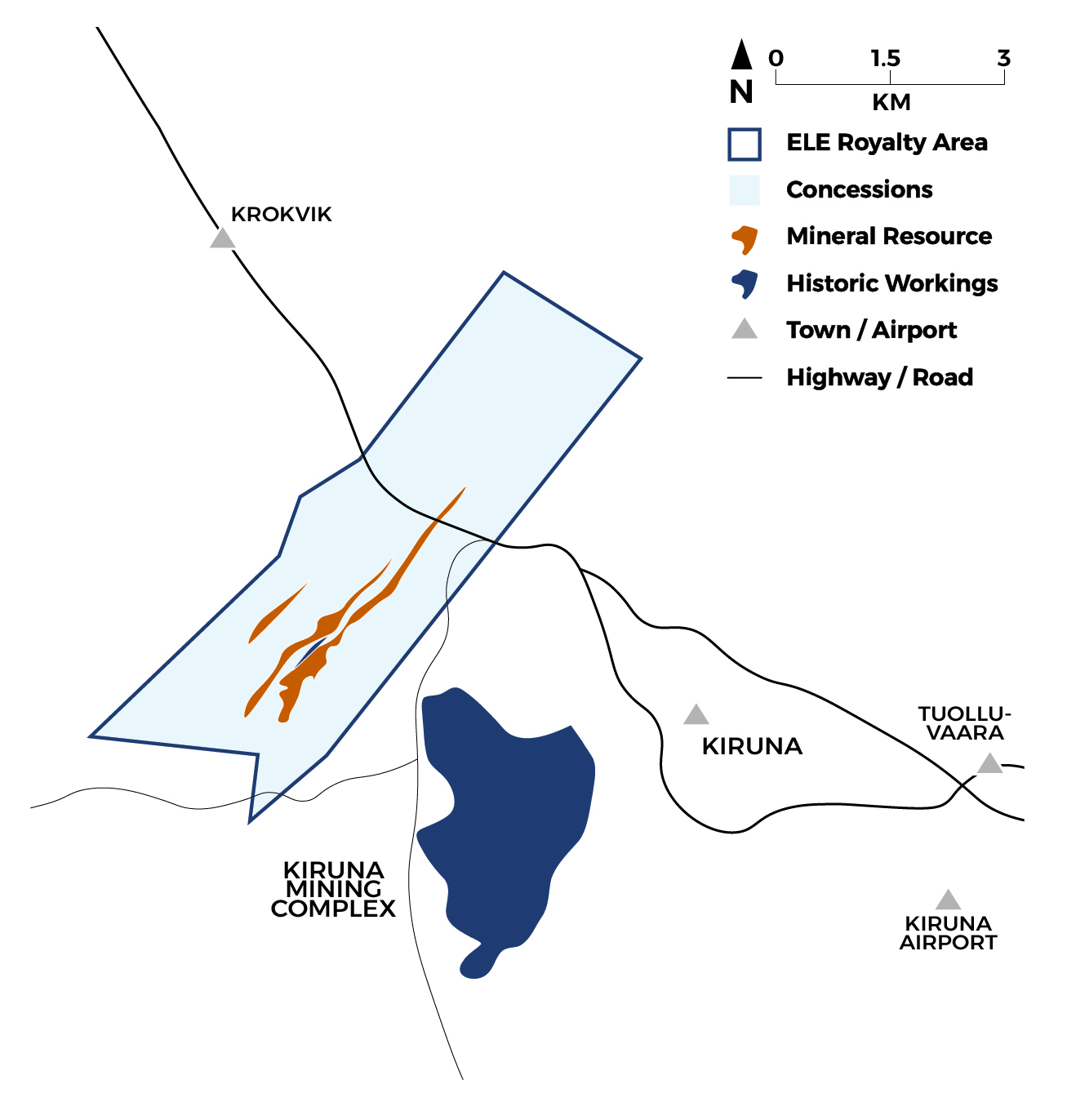 Map of the Viscaria Project