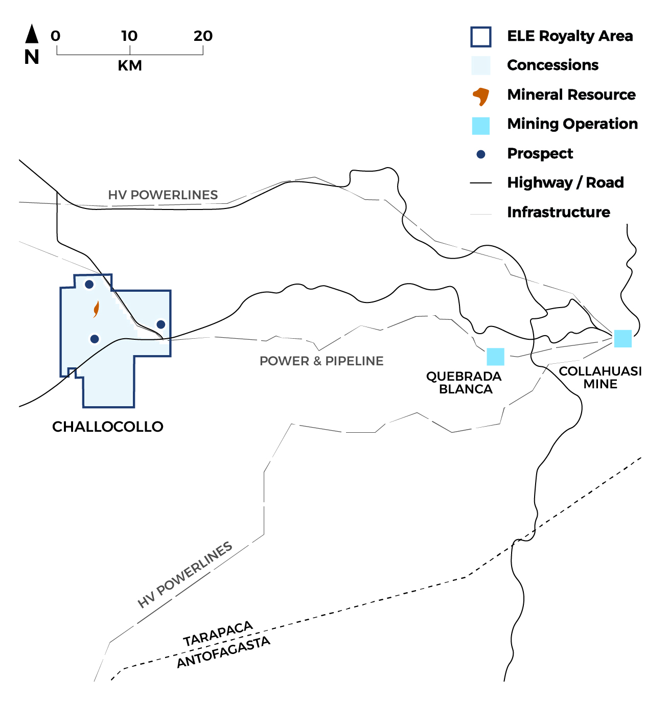 Map of the Challocollo Project