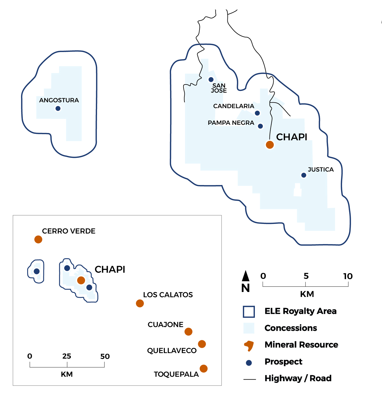 Map of the Chapi Project