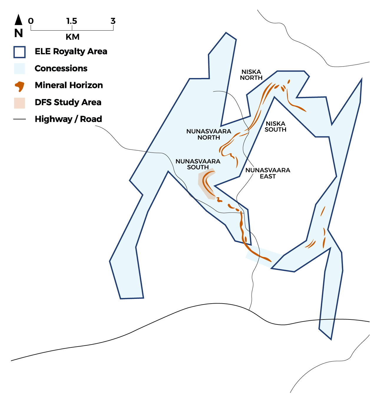 Map of the Vittangi Project