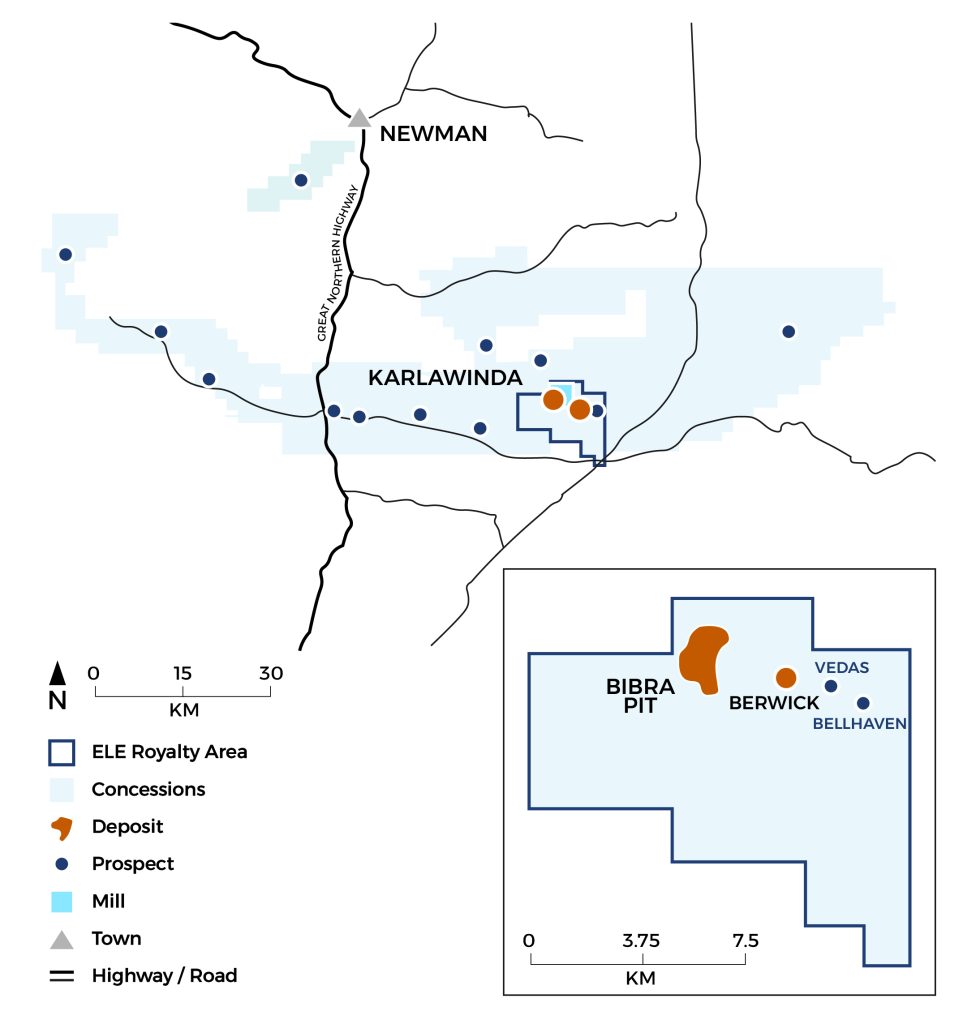 Map of the Karlawinda Project