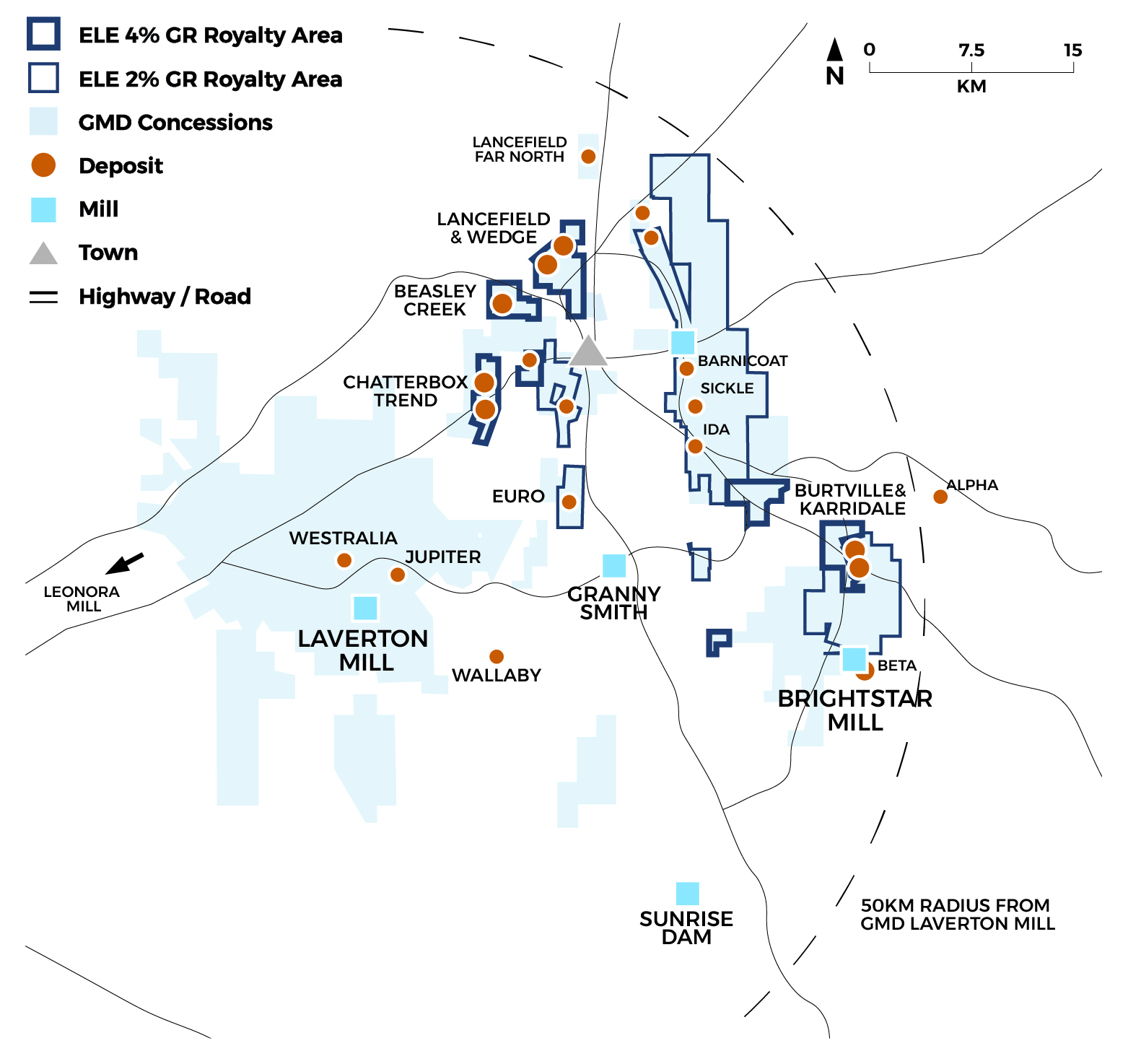 Laverton Project Map