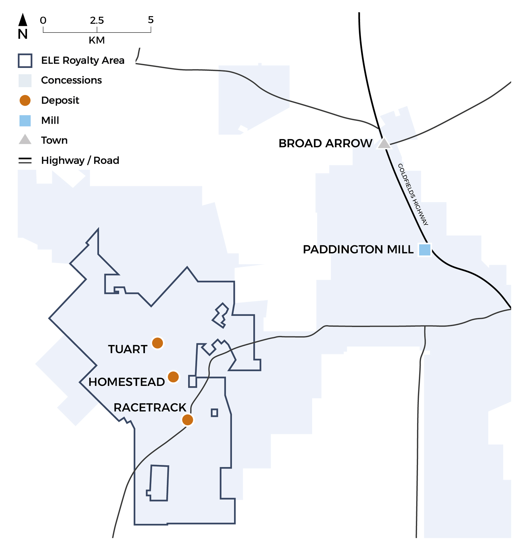 Map of the Mount Pleasant Project