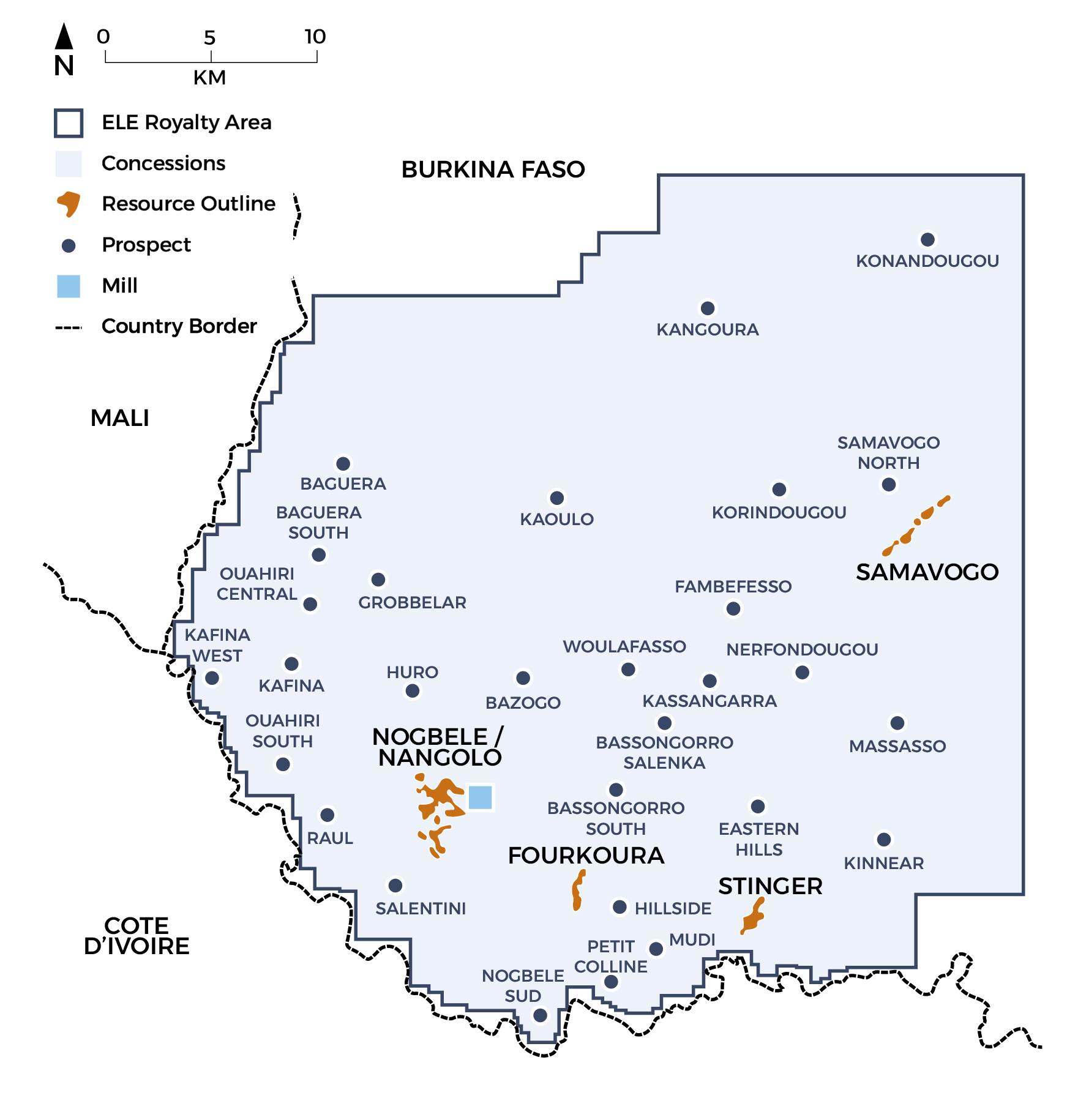 Map of the Wahgnion Project